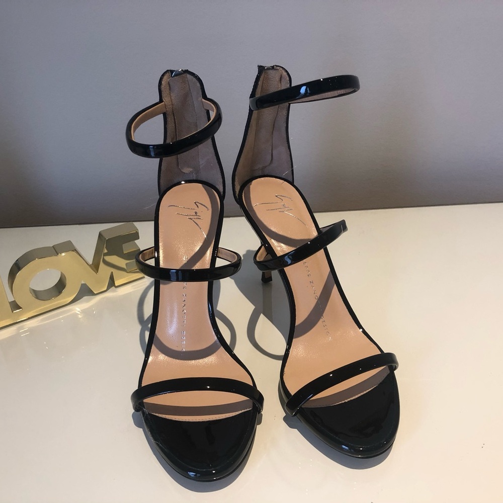 Elegant Black Strappy Heels